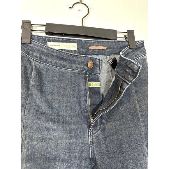 Anthropologie Pilcro High-Rise Denim Legging Women's‎ Sz 27 p Dark Wash Petite - Picture 9 of 14